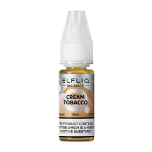 Elfliq Cream Tobacco Nic Salt E-liquid By ELF Bar