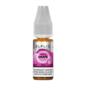 Elfliq Grape Nic Salt E-liquid By ELF Bar