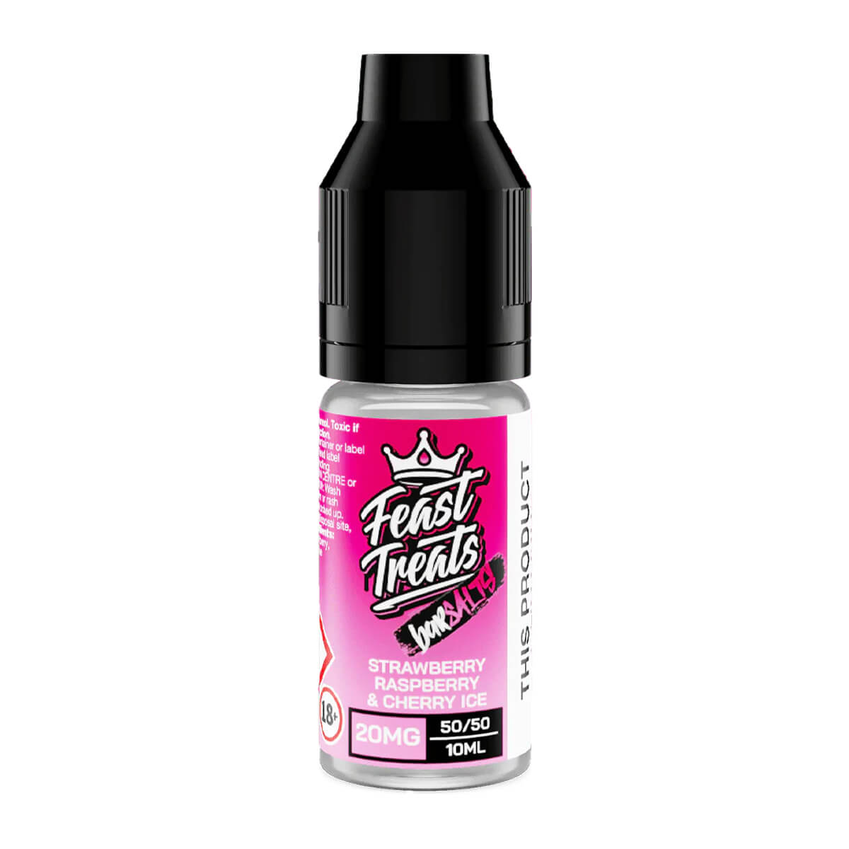 Strawberry Raspberry Cherry Ice Nic Salt E-Liquid by Feast Treats