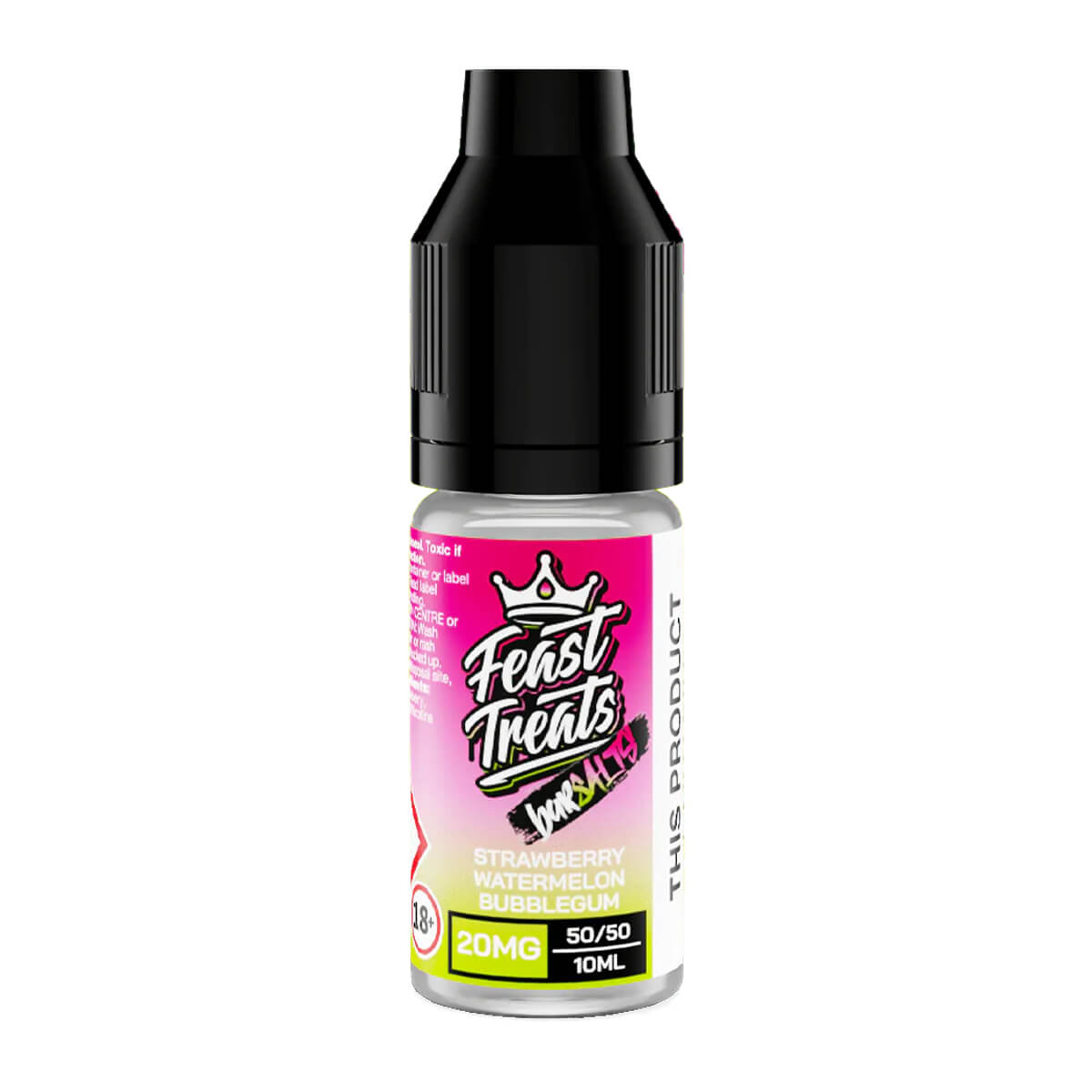 Strawberry Watermelon Bubblegum Nic Salt E-Liquid by Feast Treats