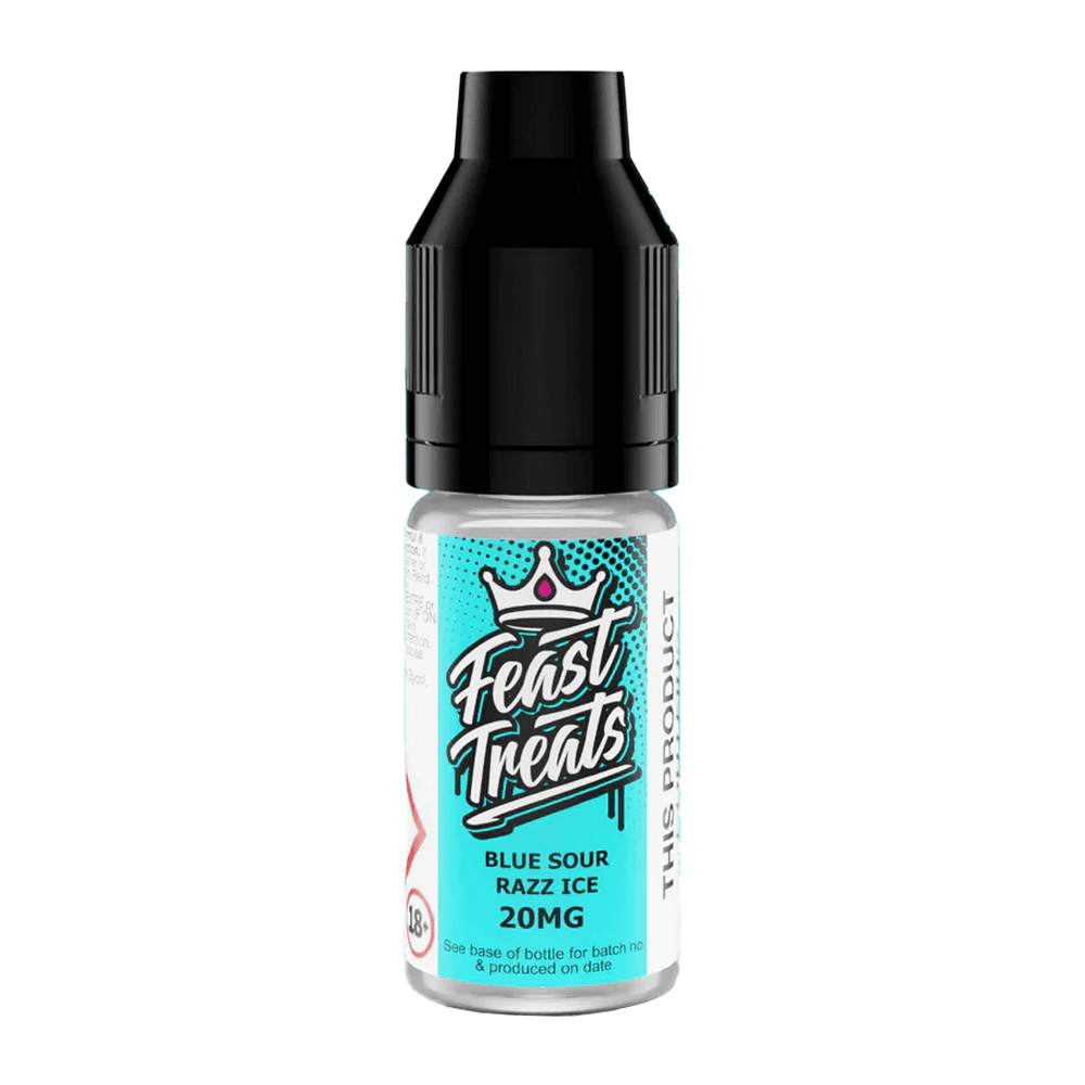 Blue Sour Razz Ice Nic Salt E-Liquid by Feast Treats