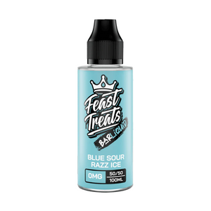 Blue Sour Razz Ice 100ml Shortfill E-Liquid by Feast Treats