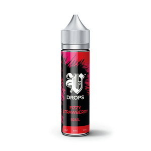 Fizzy Strawberry 50ml Short Fill E-Liquid V Drops - Black Range
