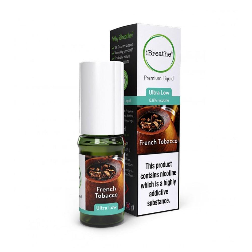 elf bar vape nicotine free French Tobacco E-Liquid by iBreathe