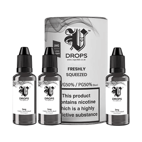 Freshly Squeezed 3xE-Liquid by V Drops - White Range