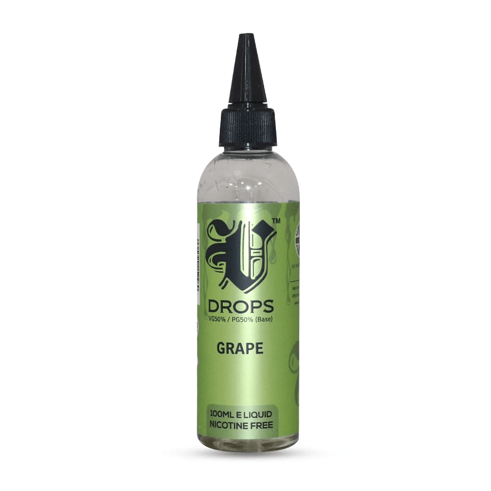 Grape 100ml Short Fill E-Liquid V Drops - Rainbow Range