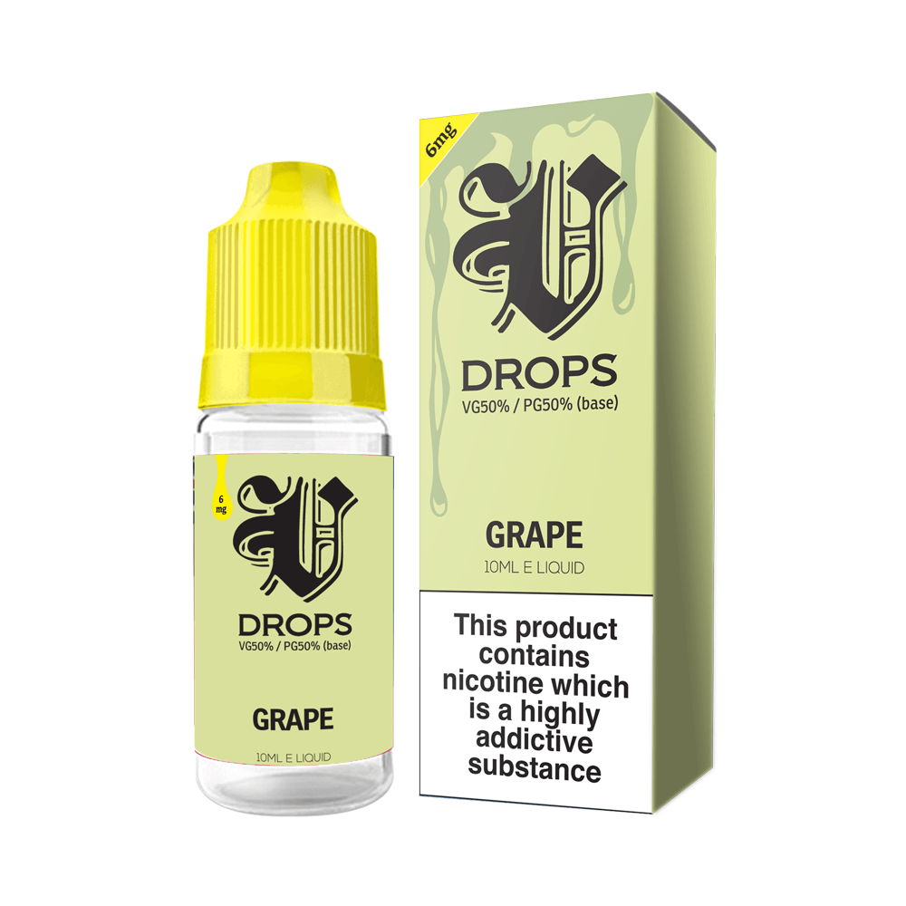 Grape E-Liquid V Drops - Rainbow Range