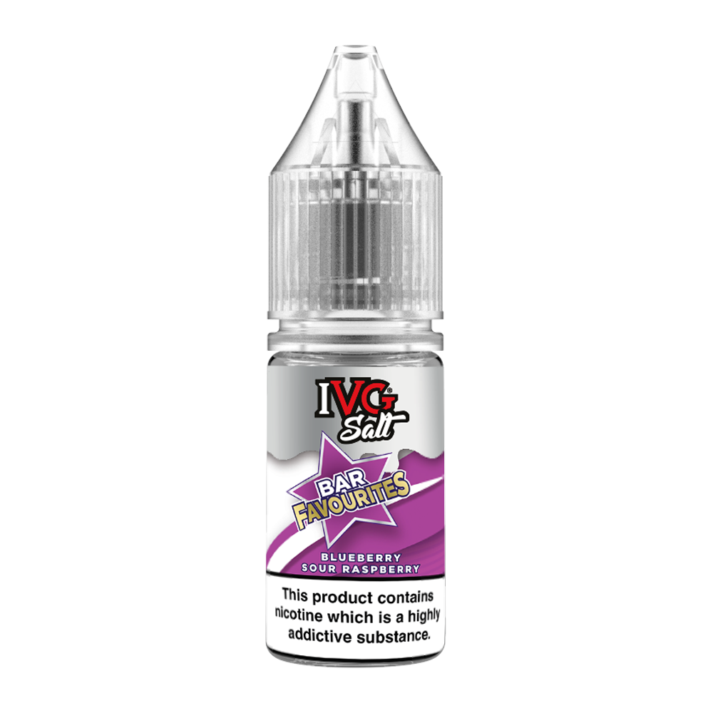 Blueberry Sour Raspberry Nic Salt E-Liquid by IVG Bar Favourites