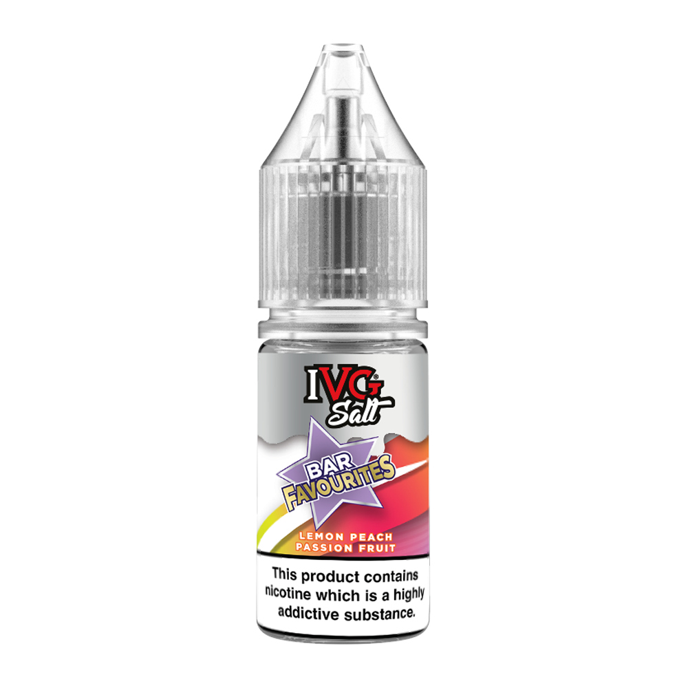 Lemon Peach Passion Fruit Nic Salt E-Liquid by IVG Bar Favourites