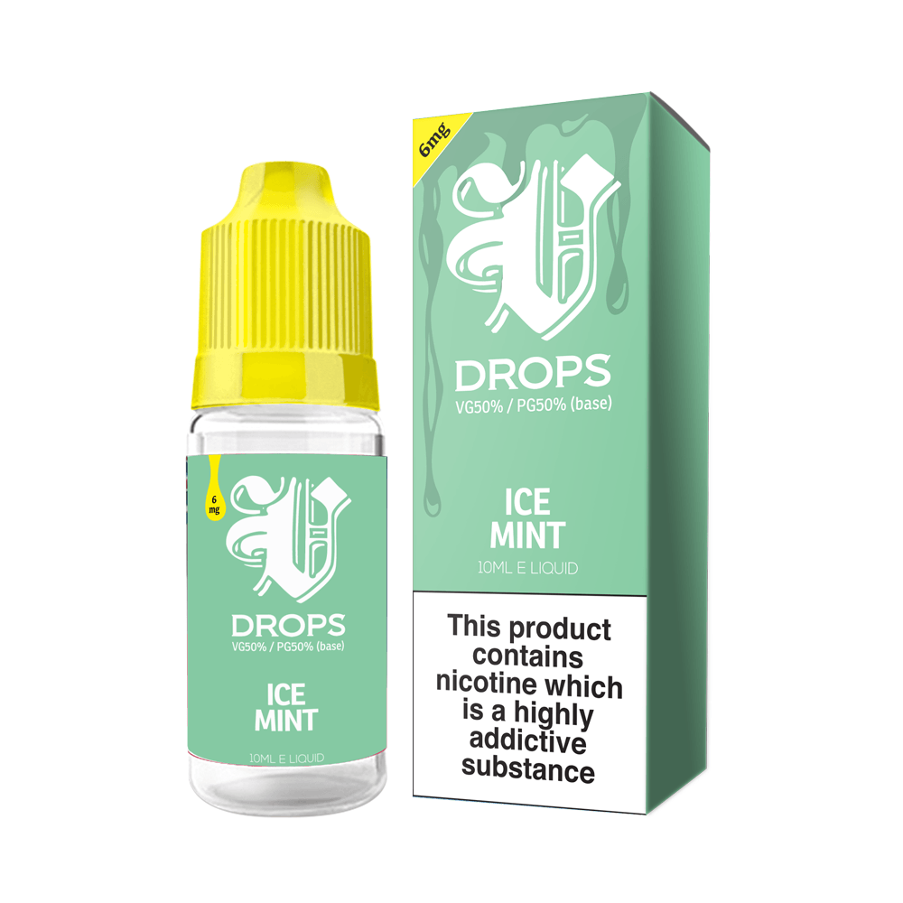 Ice Mint E-Liquid V Drops - Rainbow Range