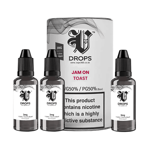 Jam On Toast 3xE-Liquid by V Drops - White Range