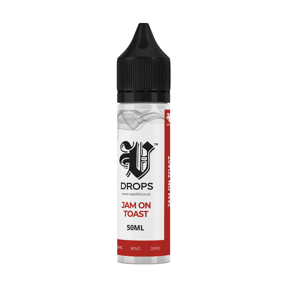 Jam On Toast 50ml Shortfil E-Liquid - V Drops - White Range