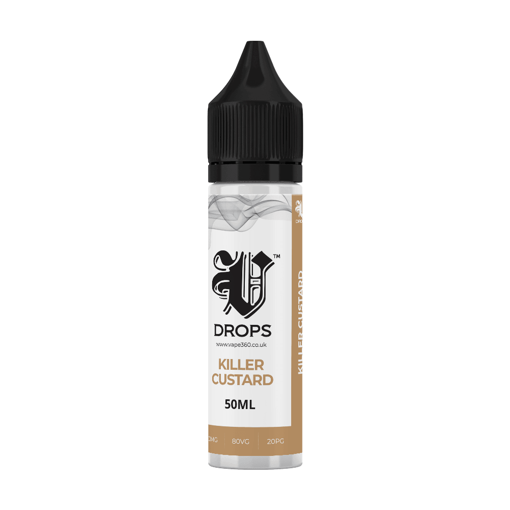 Killer Custard 50ml Shortfil E-Liquid - V Drops - White Range