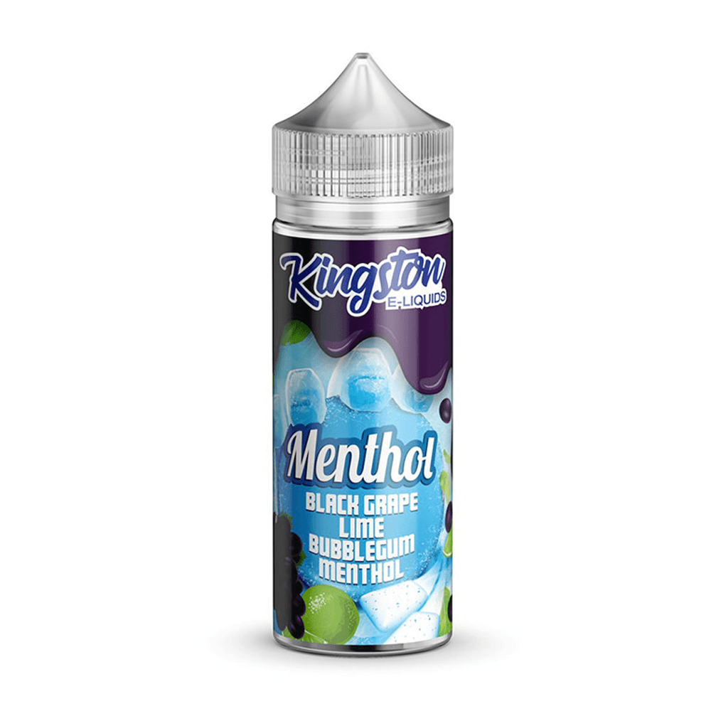 Black Grape Lime Bubblegum Menthol 100ml Shortfill E-Liquid by Kingston