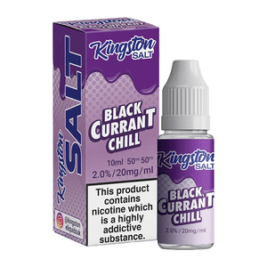 Blackcurrant Chill Nic Salt E-Liquid by Kingston
