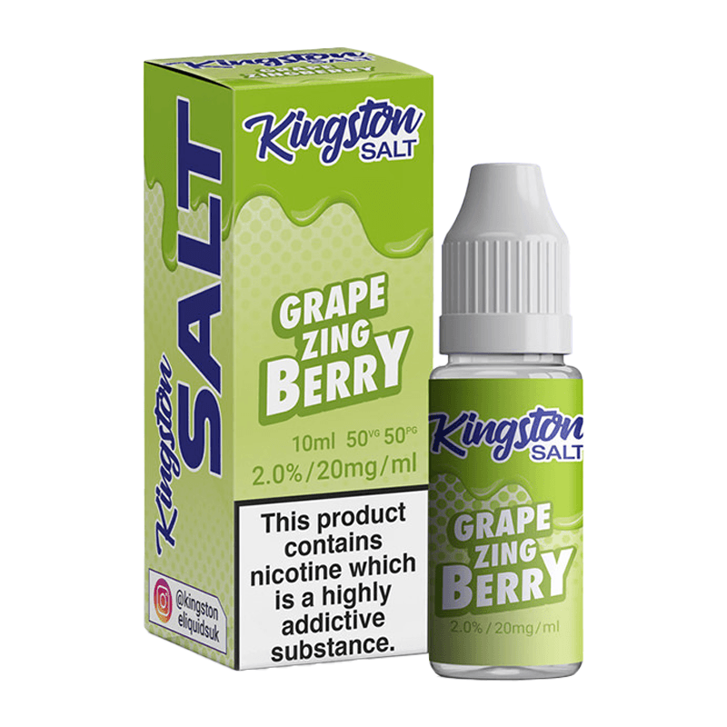 Grape Zingberry Nic Salt E-Liquid by Kingston