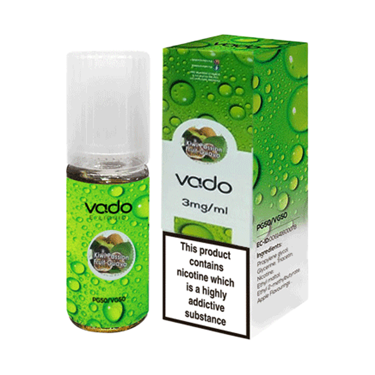 Kiwi Passion Fruit Guava E-Liquid by Vado