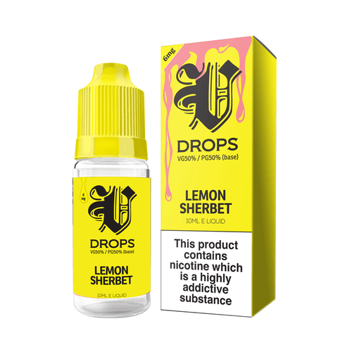 Lemon Sherbert E-Liquid V Drops - Rainbow Range