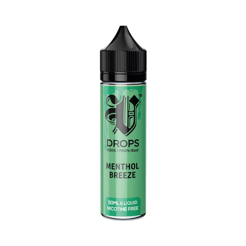 Menthol Breeze 50ml Short Fill E-Liquid V Drops - Rainbow Range