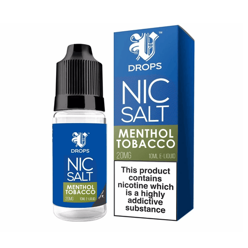 Menthol Tobacco Nic Salt E-Liquid V Drops - Rainbow Range