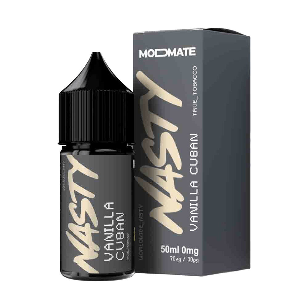 Vanilla Cuban 50ml Shortfill E-Liquid By Nasty Modmate