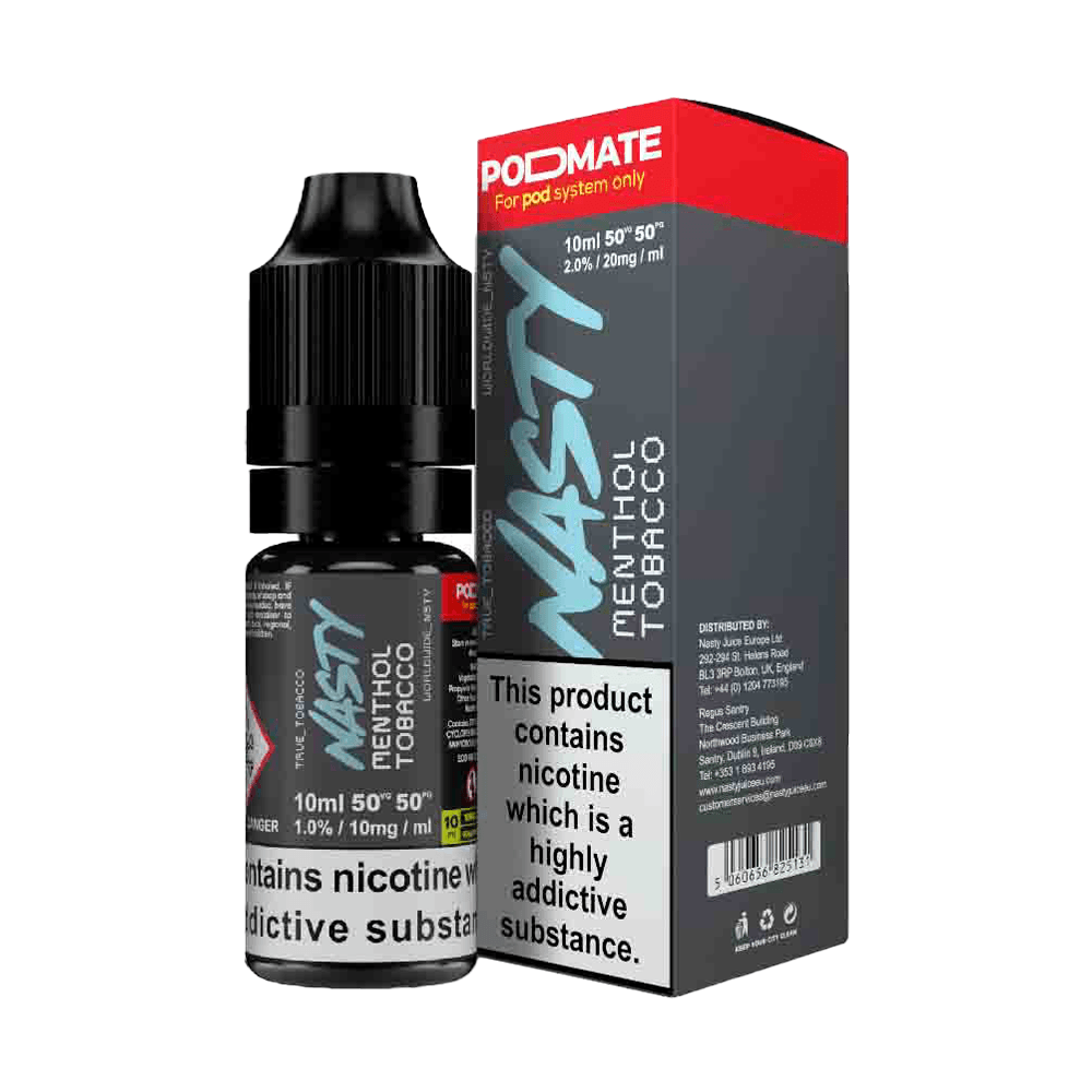 Tobacco Menthol Nic Salt E-Liquid By Nasty Podmate