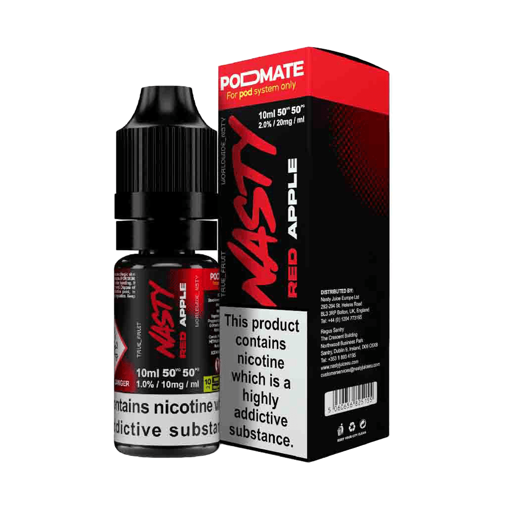 Red Apple Nic Salt E-Liquid By Nasty Podmate