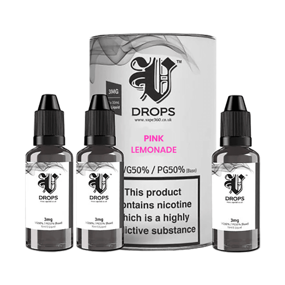 Pink Lemonade 3xE-Liquid by V Drops - White Range