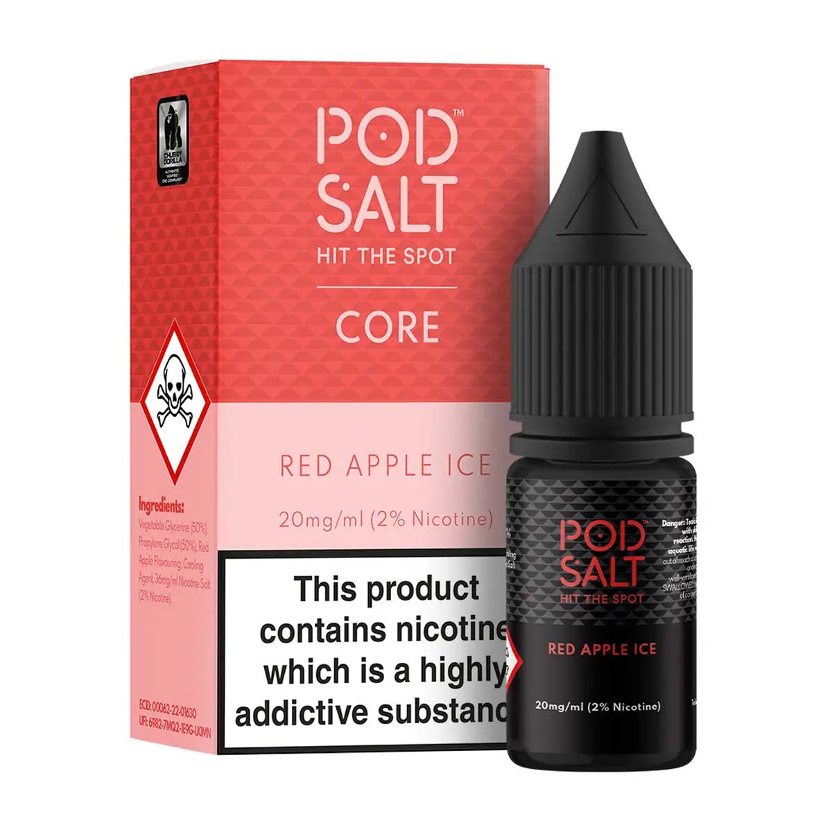 Red Apple Ice Nicotine Salt E-Liquid by Core Pod Salt