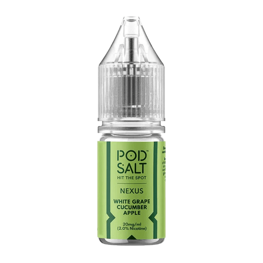 Pod Salt Nexus 10ml Nic Salt E-liquid White Grape Cucumber Apple