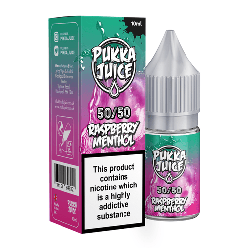 Raspberry Menthol 50/50 E-Liquid By Pukka Juice
