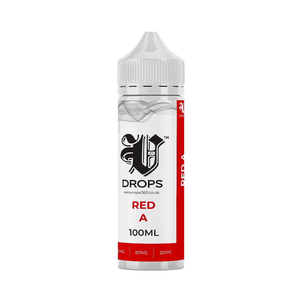 Red A 100ml E-Liquid by V Drops White Range