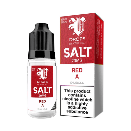Red A Nic Salt E-Liquid by V Drops - White Range