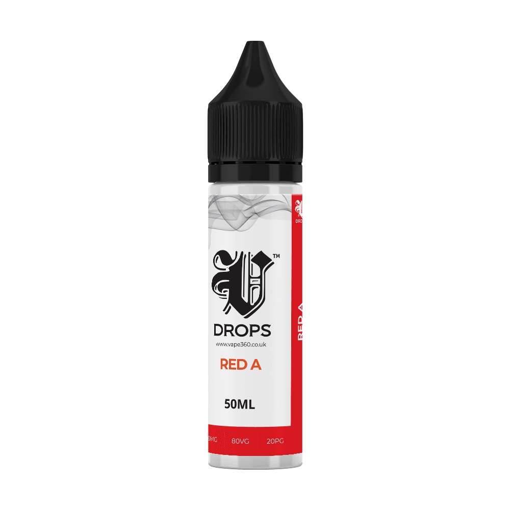 Red A 50ml Shortfil E-Liquid - V Drops - White Range