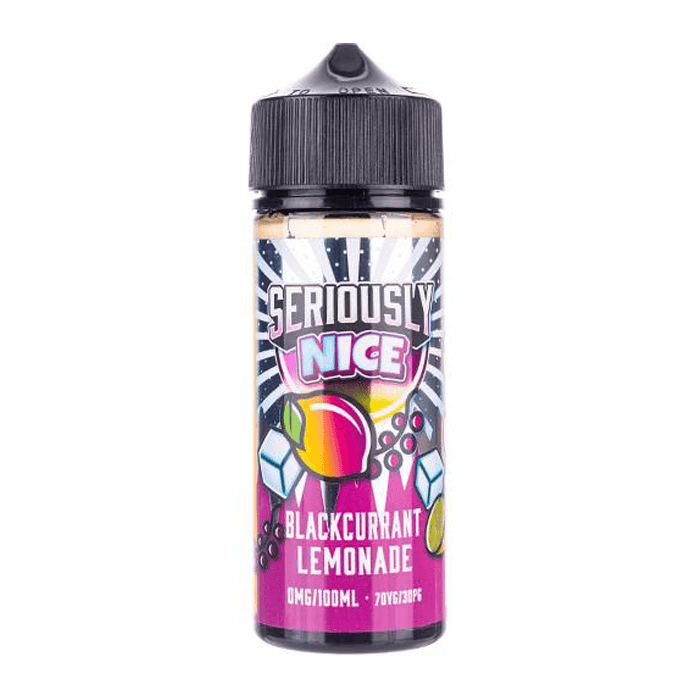 Cool Blackcurrant Lemonade 100ml Shortfill E-Liquid By Seriously Nice