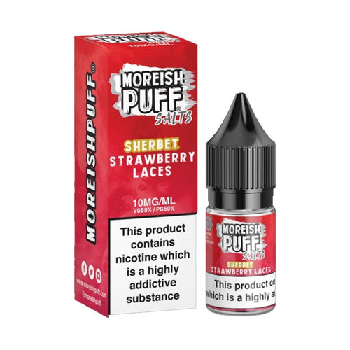 Strawberry Laces Sherbet Nic Salt by Moreish Puff
