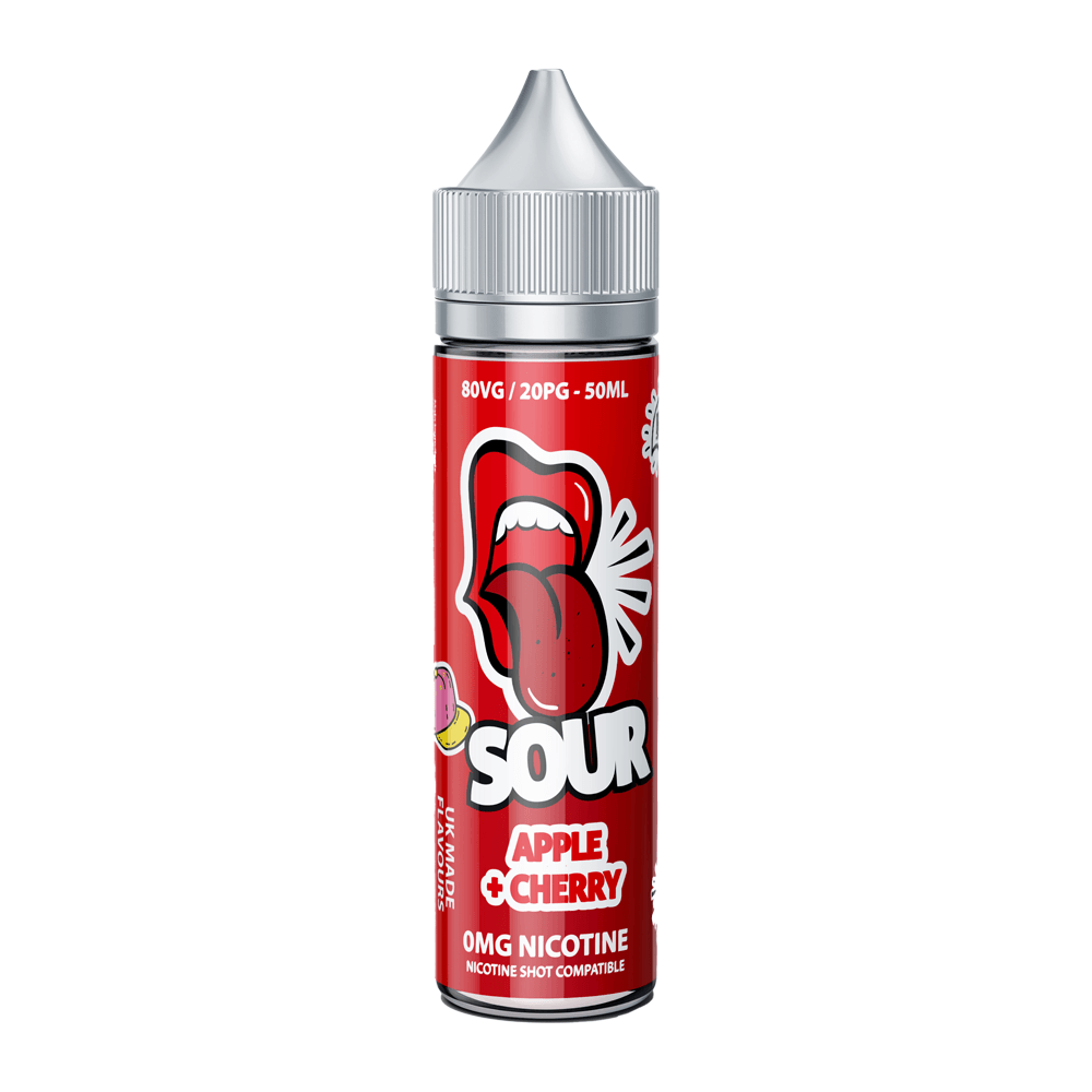 Apple Cherry 50ml Shortfill E Liquid By Sour Range