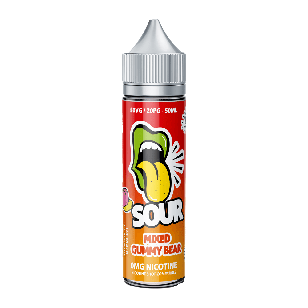 Mixed Gummy Bear 50ml Shortfill E Liquid By Sour Range