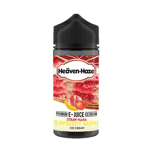 Straw-Nana Strawberry Banana 100ml E-Liquid by Heaven Haze
