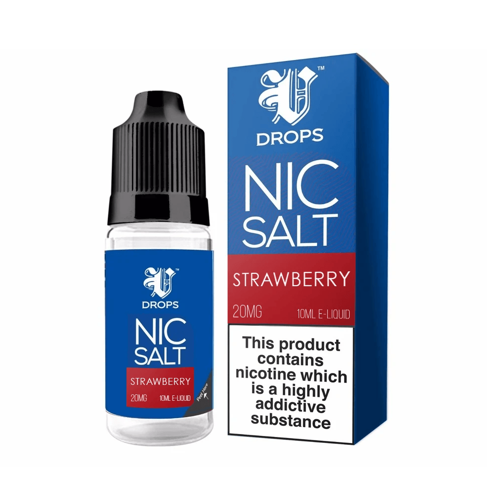 Strawberry Nic Salt E-Liquid V Drops - Rainbow Range