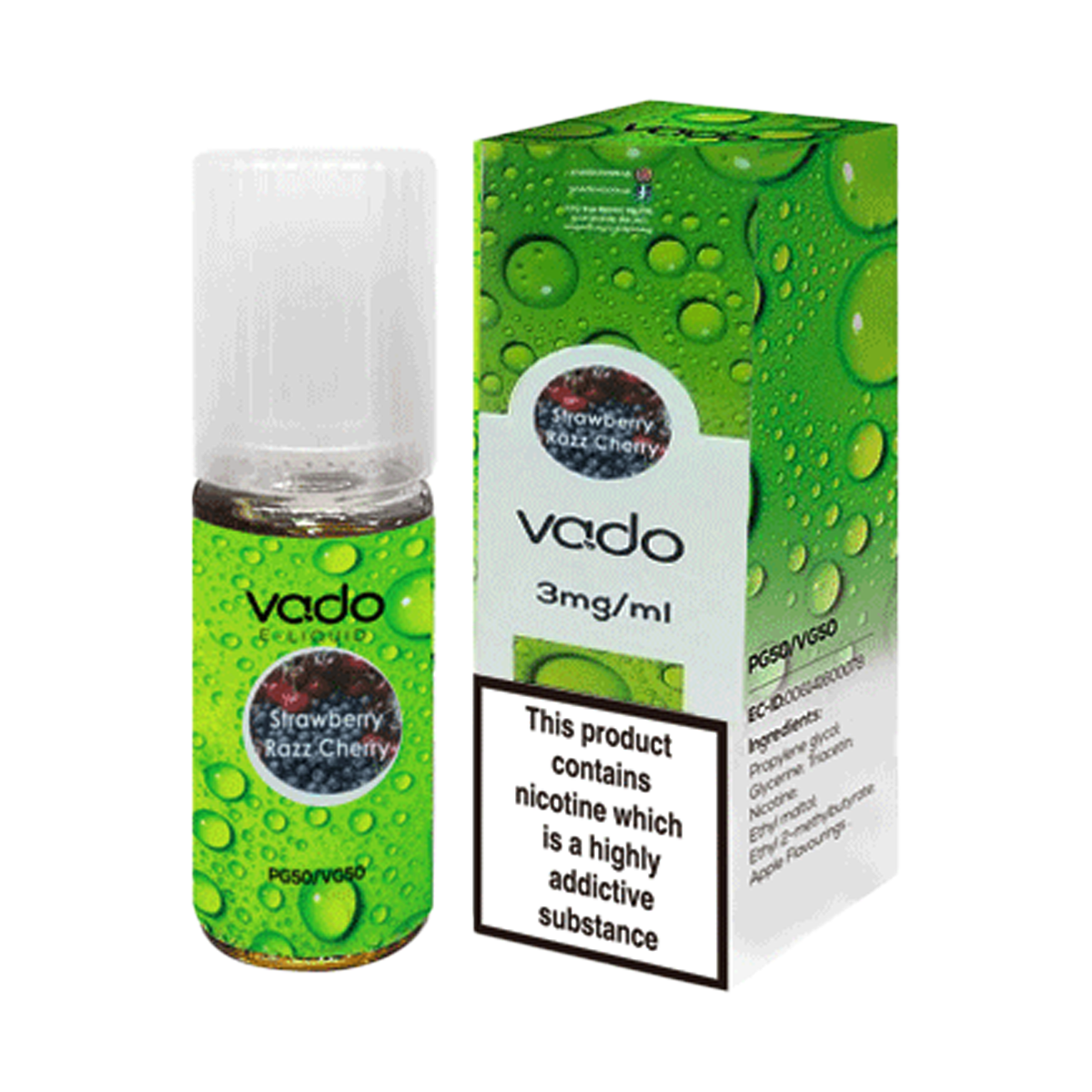 Strawberry Razz Cherry E-Liquid by Vado