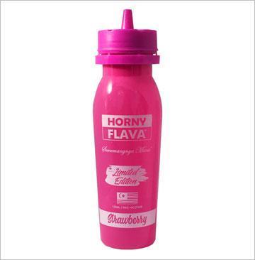 Strawberry 100ml E Liquid by Horny Flava Limited Edition