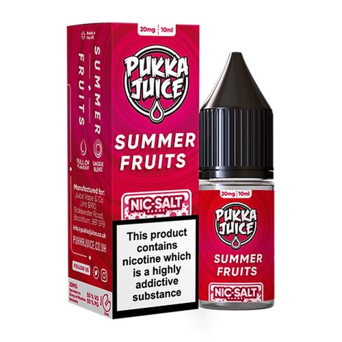 Summer Fruits Nic Salt E Liquid By Pukka Juice