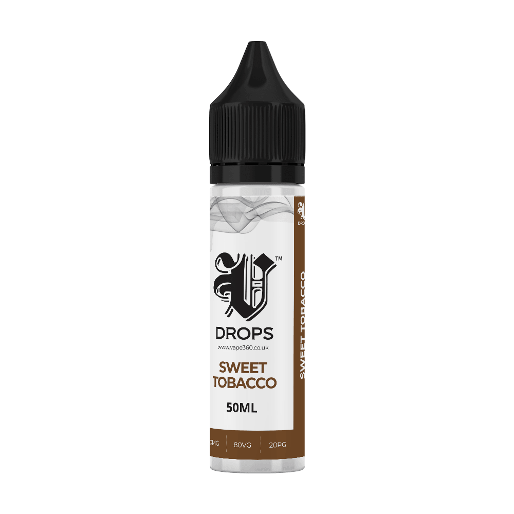 Sweet Tobacco 50ml Shortfil E-Liquid - V Drops - White Range