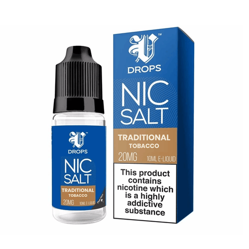 Traditional Tobacco Nic Salt E-Liquid V Drops - Rainbow Range