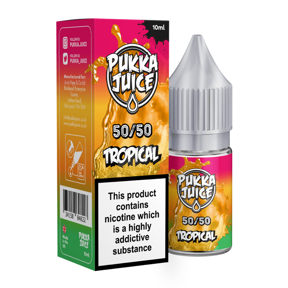 Tropical 50/50 E-Liquid By Pukka Juice