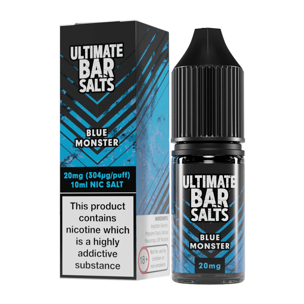 Blue Monster 10ml Nic Salt E-Liquid by Ultimate Bar - Vape 360 Uk