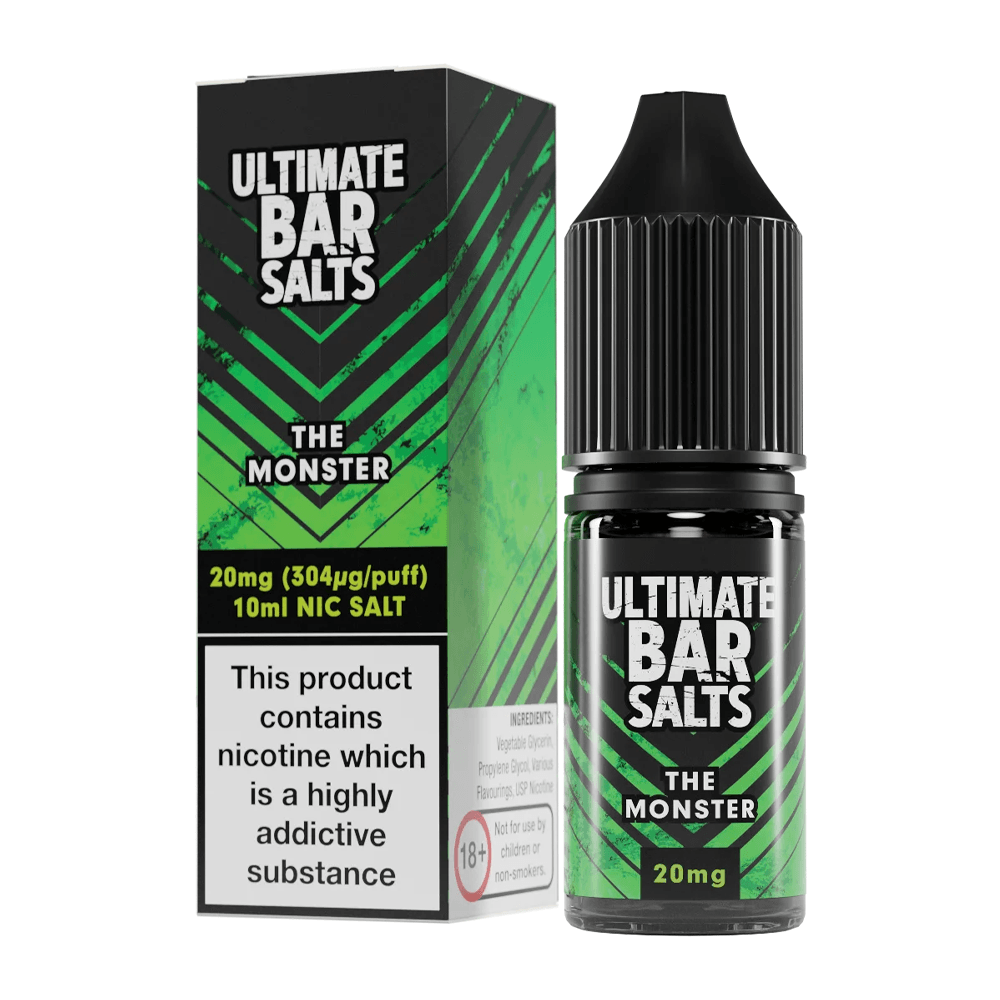 The Monster 10ml Nic Salt E-Liquid by Ultimate Bar - Vape 360 Uk