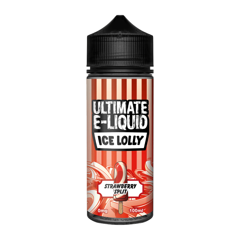 Strawberry Split Ice Lolly 100ml Shortfill E-Liquid by Ultimate Juice