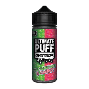 Watermelon & Cherry Candy Drops 100ml Shortfill E-Liquid by Ultimate Juice